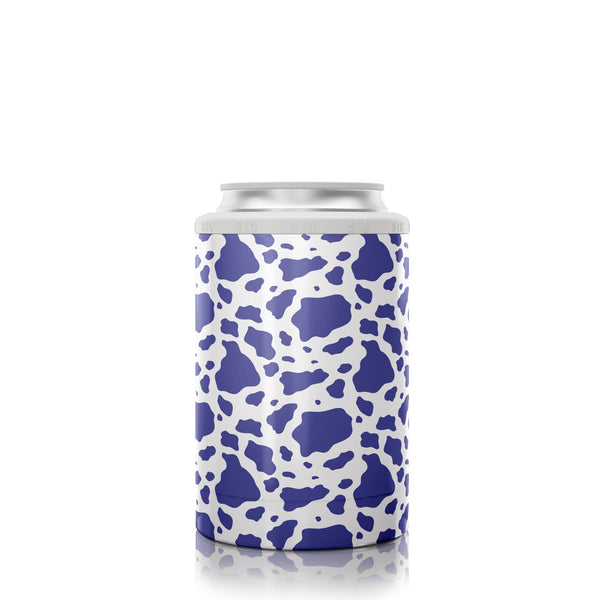 12 oz. Can Cooler Purple cow print - SIC Lifestyle