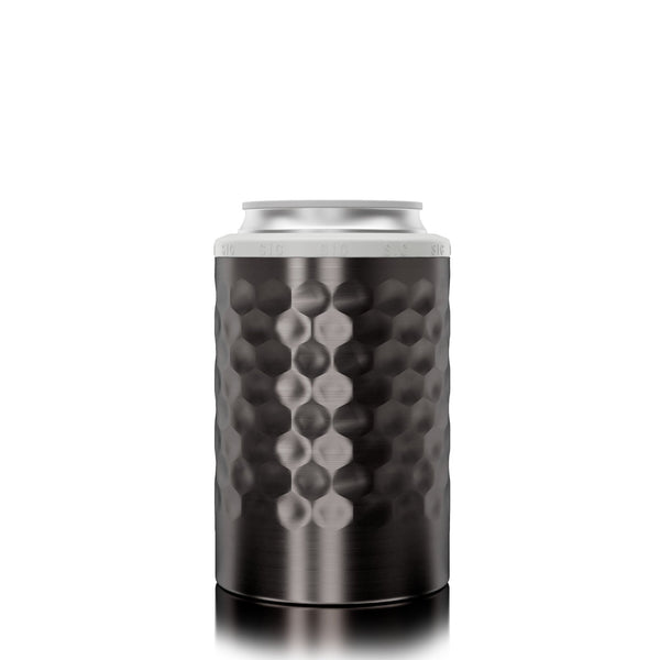 12 oz. SIC® Can Cooler Hammered Gunmetal - SIC Lifestyle