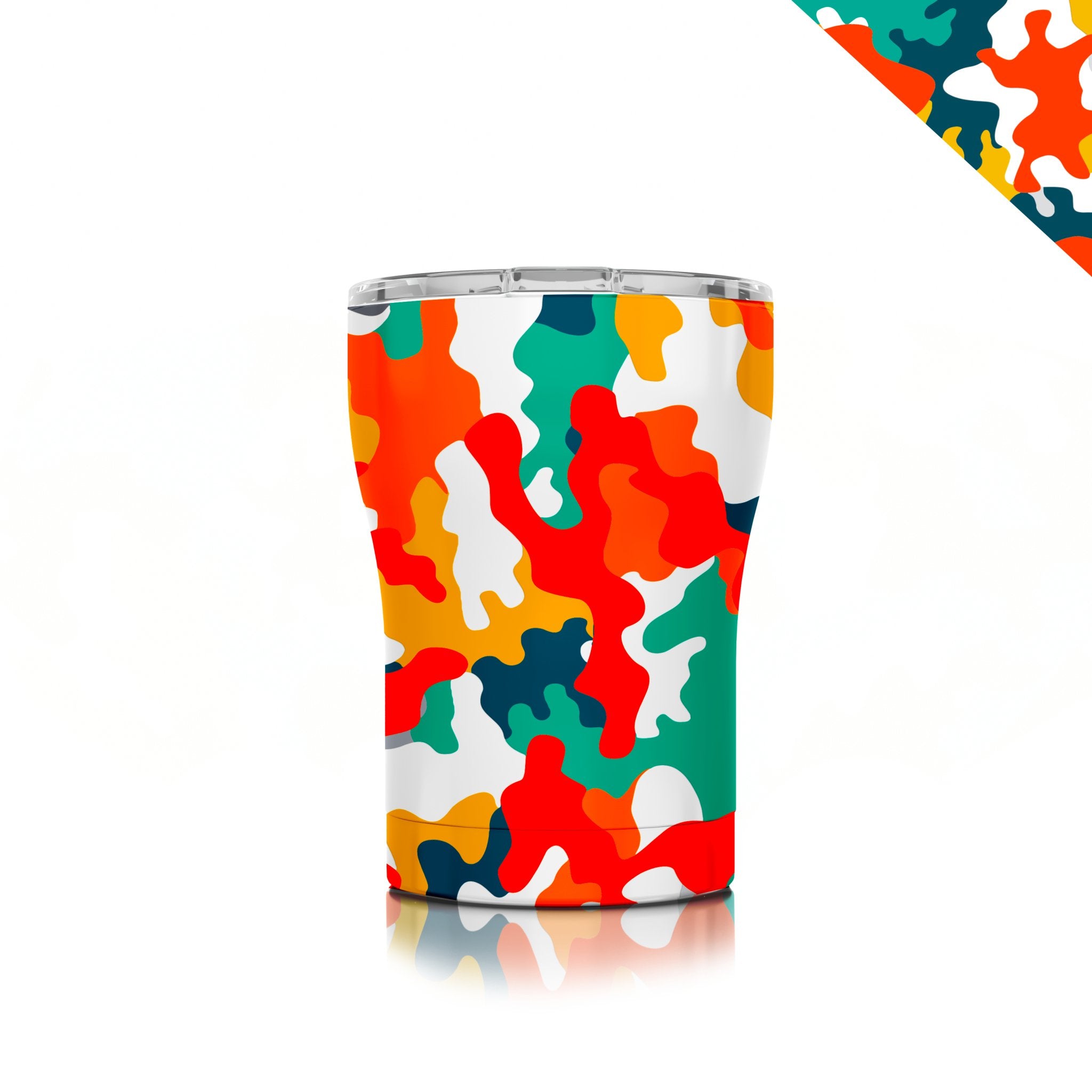 12 oz. SIC® Coral Camo Tumbler - SIC Lifestyle