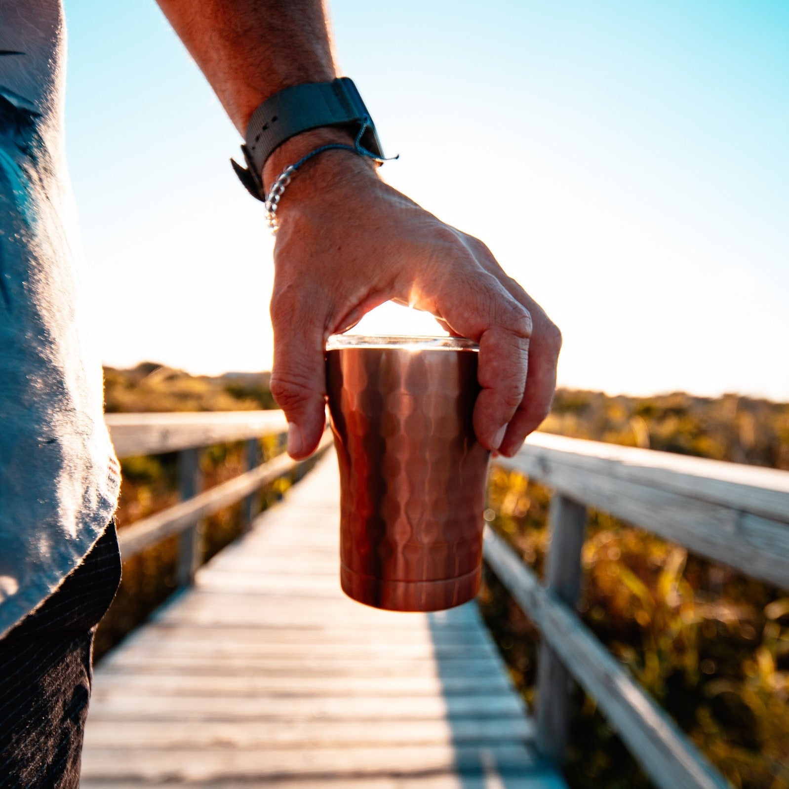 12 oz. SIC® Hammered Copper Tumbler - SIC Lifestyle