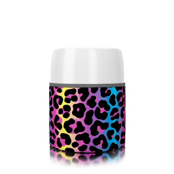 17 oz. Neon Leopard Food Insulator - SIC Lifestyle