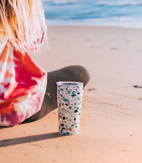 20 oz. SIC® Sea Glass Stone Tumbler - SIC Lifestyle