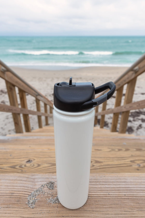 27 oz. SIC® Matte White Water Bottle - SIC Lifestyle