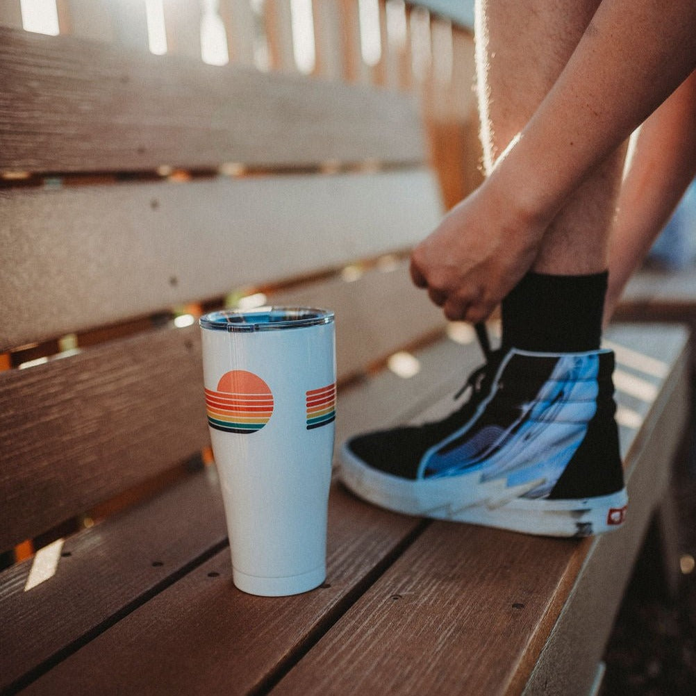 30 oz. SIC® Retro Sunset Tumbler - SIC Lifestyle