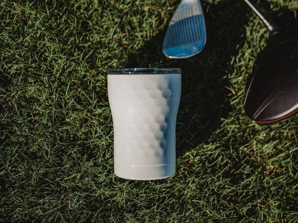 12 oz. Stainless steel tumbler on golf course