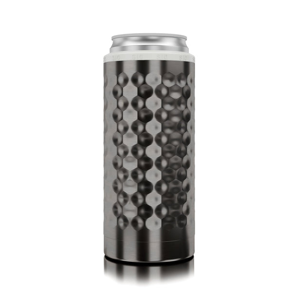 SIC® Slim Can Cooler Hammered Gunmetal - SIC Lifestyle