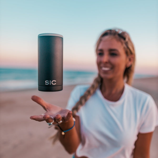 SIC® Slim Can Cooler Matte Black - SIC Lifestyle