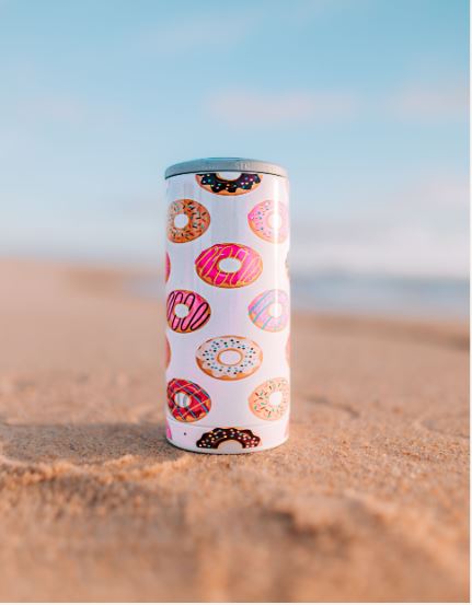 SIC® Slim Can Cooler Pink Donuts - SIC Lifestyle