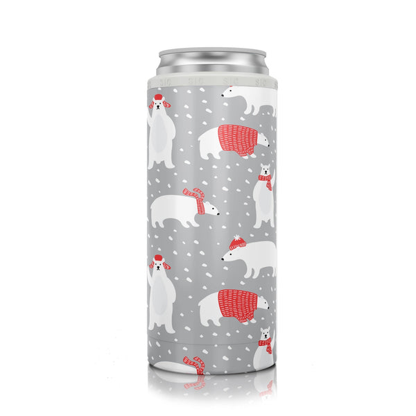 SIC® Slim Can Cooler Polar Bears - SIC Lifestyle